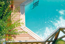 Installation de piscine enterée piscine-bois